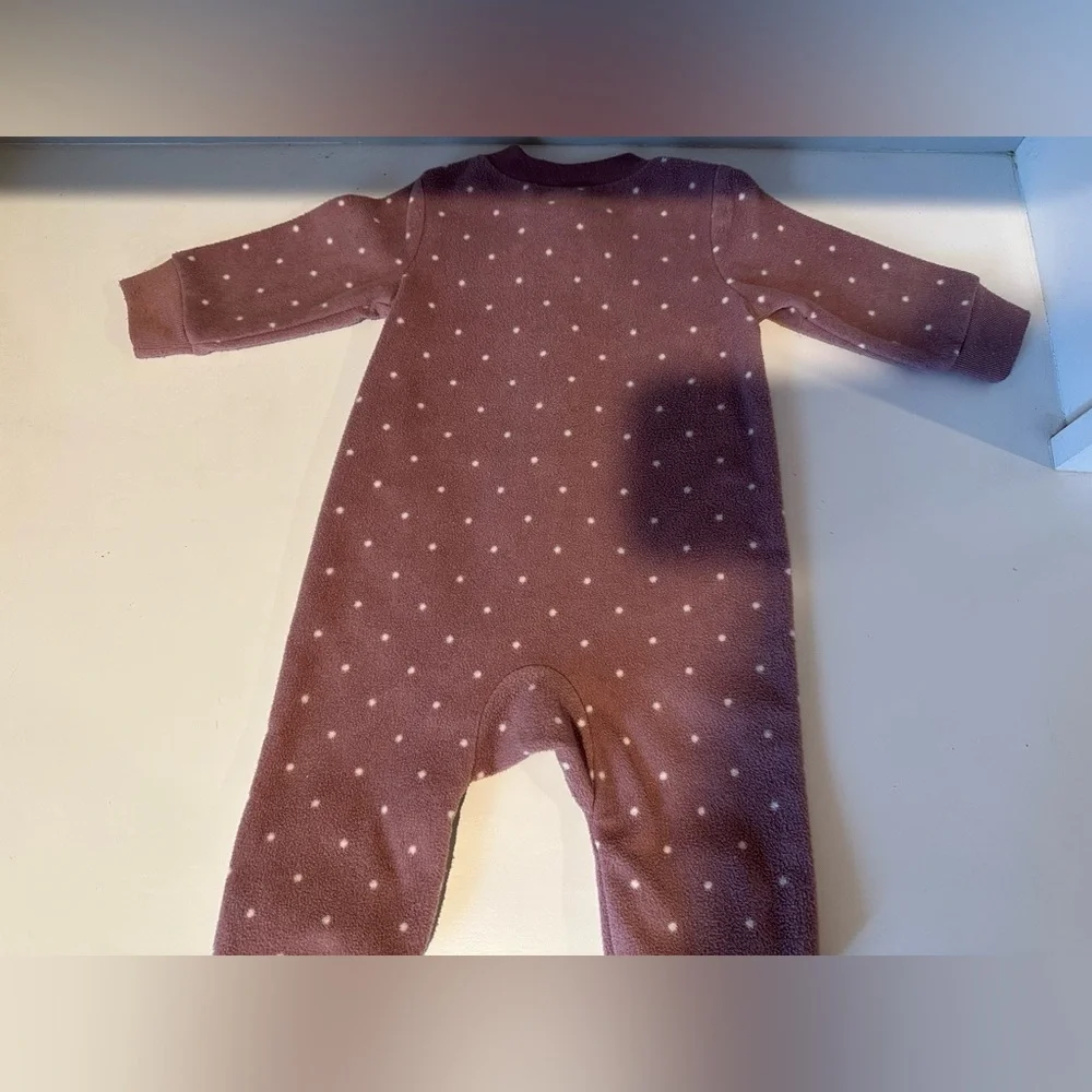 BOGO ALL BABY Carter’s Baby Girl Fleece Footie Pajamas 3M Zip Up Animals Onesie